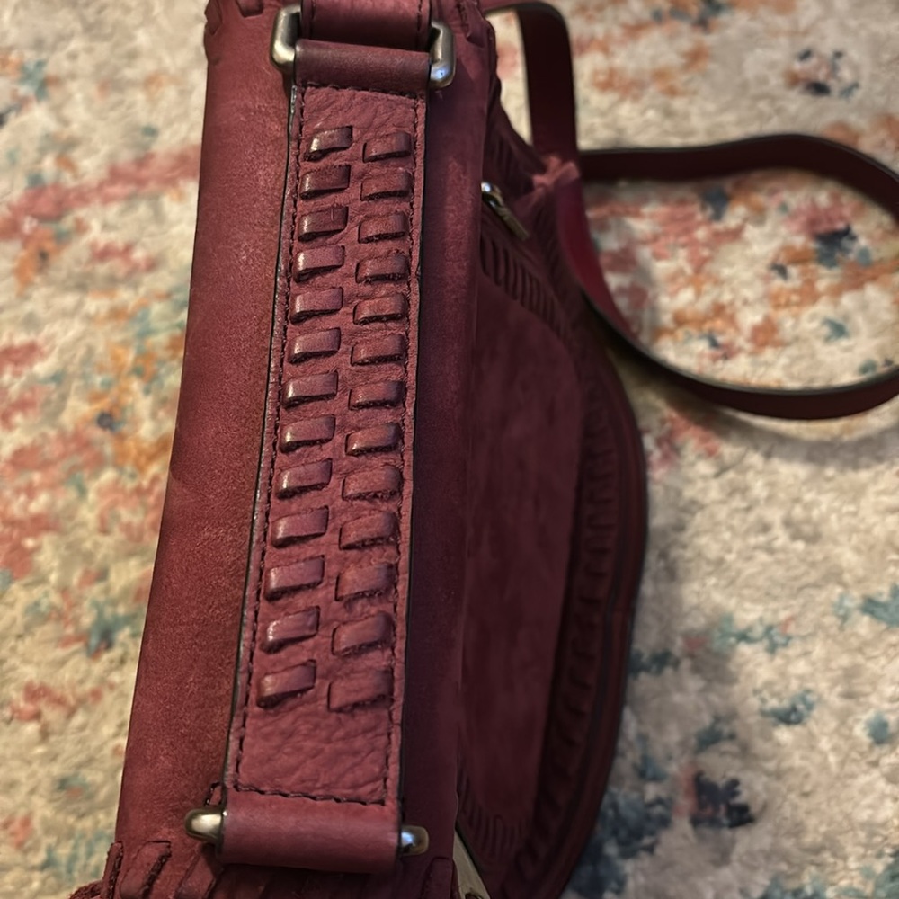 Rebecca Minkoff Vanity Cranberry Crossbody Saddle Bag - Picture 3 of 4